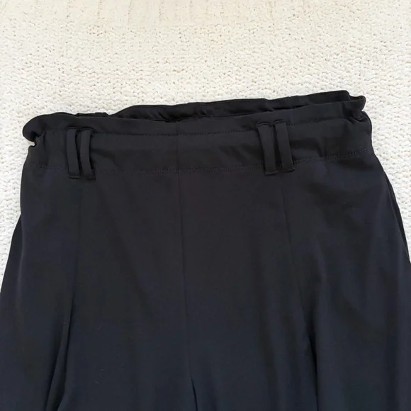 Anthropologie Paper Bag Black Pants Loose Fit Harem Barrell Leg Ankle Size SP - Picture 3 of 8